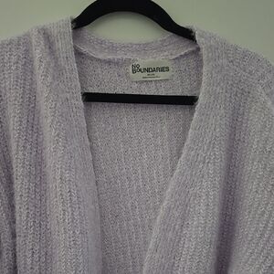No Boundaries Purple Cardigan Sweater